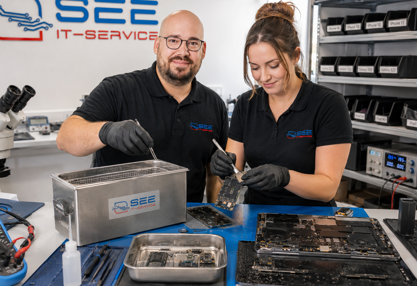 See-IT-Service bei der technischen Untersuchung elektronischer Baugruppen