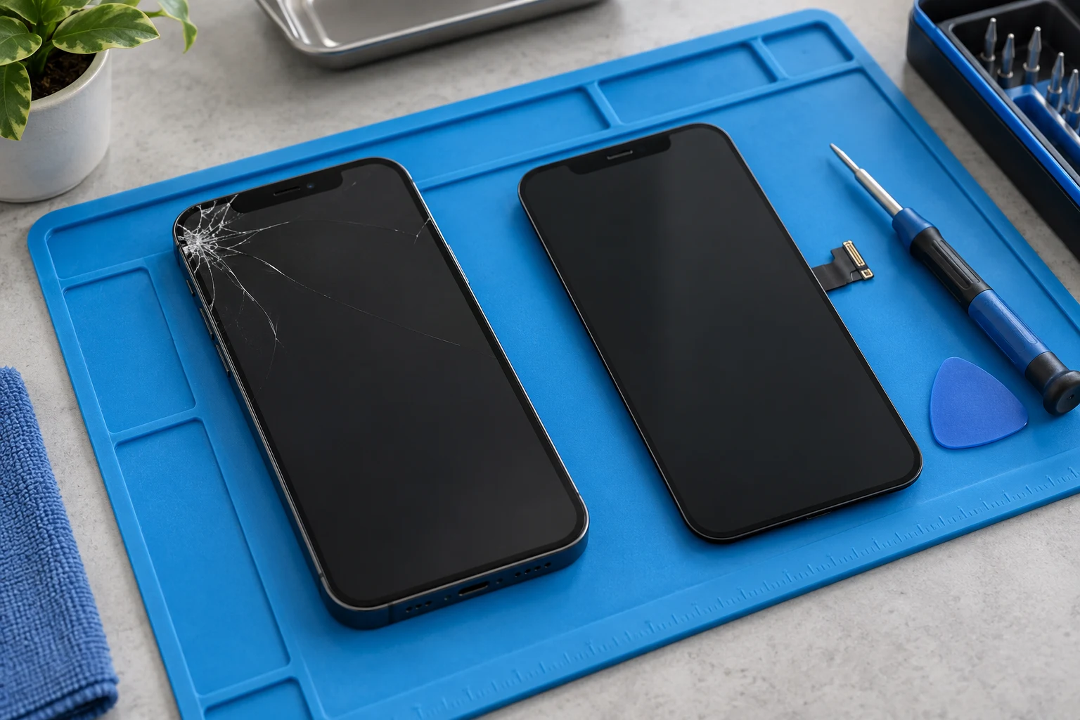 Symbolbild: Displaytausch (High Copy OLED) für das Apple iPhone 12 & 12 Pro